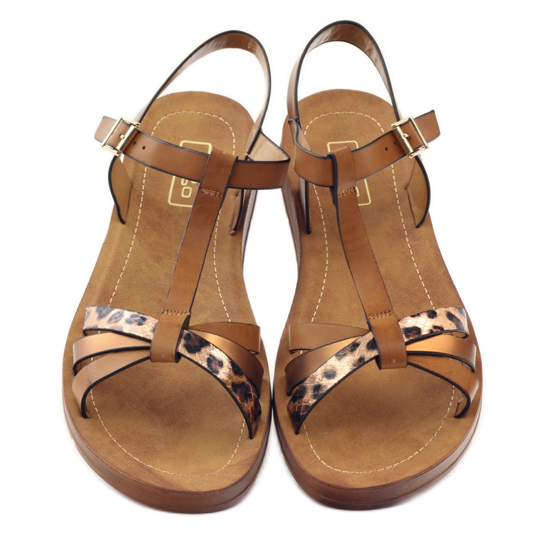 Filippo Panther women's sandals wz 103 brown yellow 4