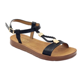 Filippo Black women's sandals 104 yellow 1