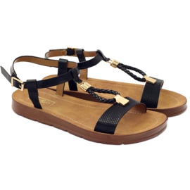 Filippo Black women's sandals 104 yellow 3
