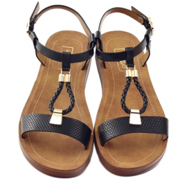 Filippo Black women's sandals 104 yellow 4