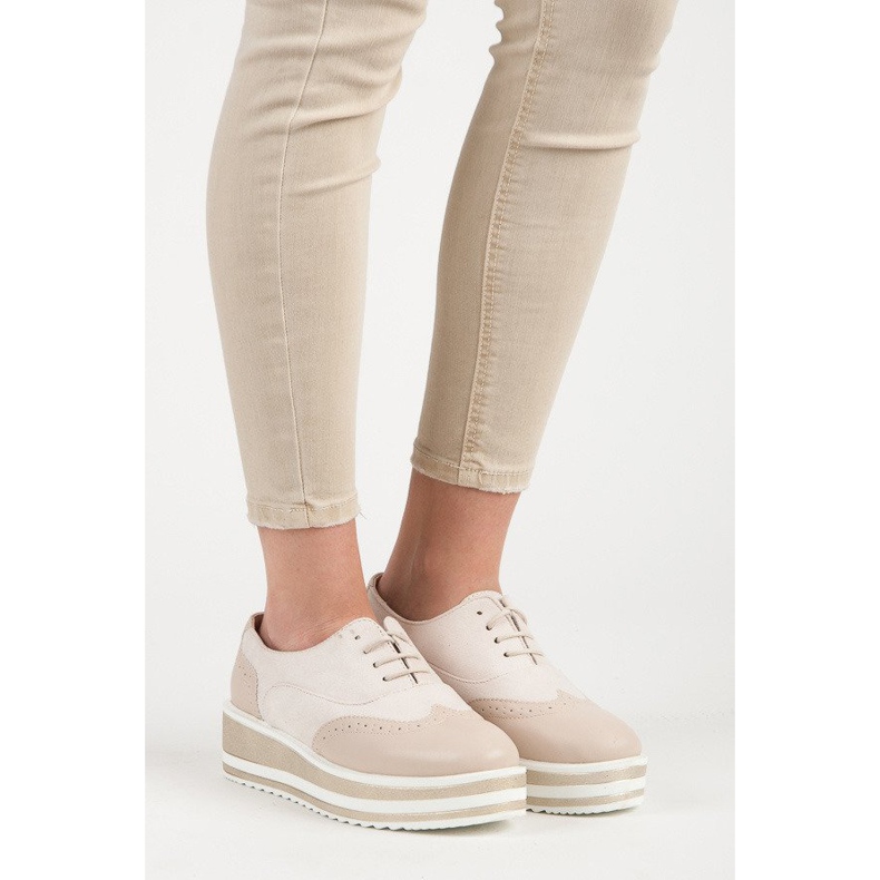 Fgm Paris Tied brogues on the platform brown 1