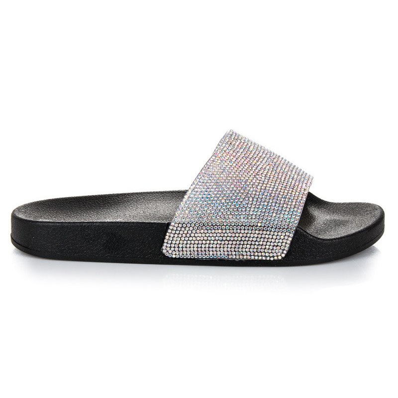 Bello Star Slippers with crystals black