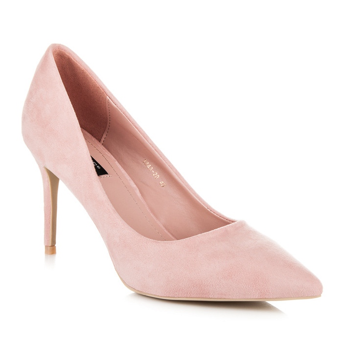 Vices Suede heels pink 1