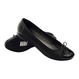 Ballerinas with bow Angello black 1704 3