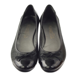 Ballerinas with bow Angello black 1704 4
