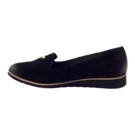 Shoes with gold ornament Angello 1346 black 2