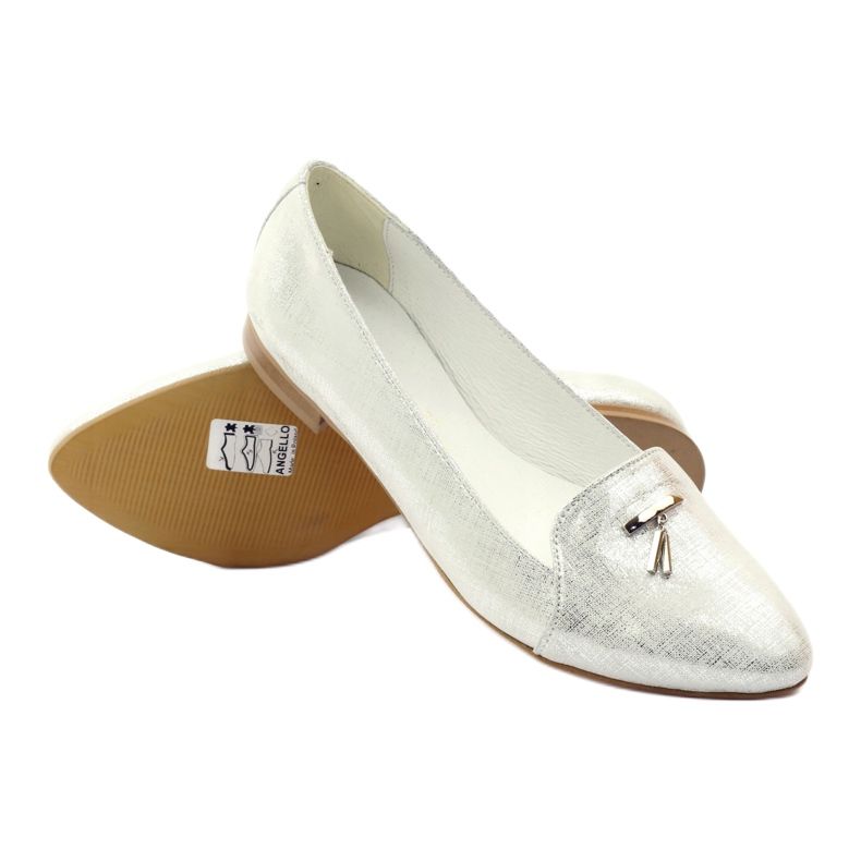 Lordsy ballerinas with silver Angello decoration grey 3