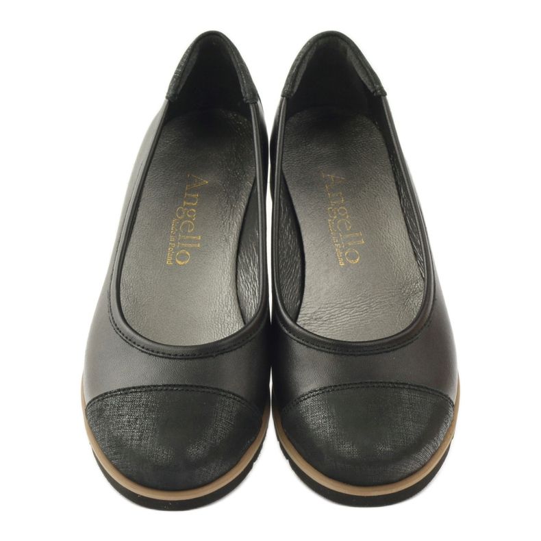 Angello Women's leather loafers 1325 black 4 Angello Women's leather loafers 1325 black 4
