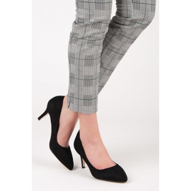 Suede Pumps On High Heels black 2