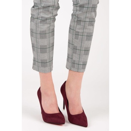 Maroon high heels red 1