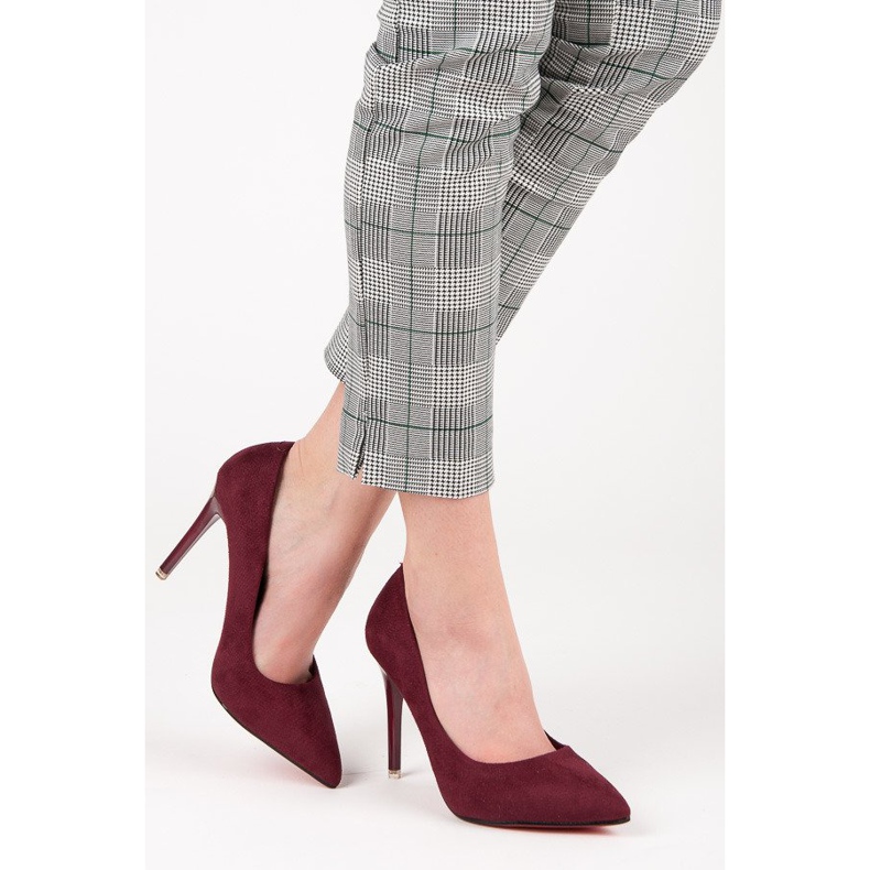 Maroon high heels red 2