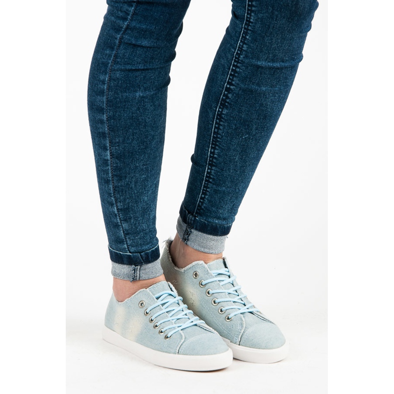 Sport Binding denim sneakers blue 1