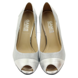 Women's pumps Gamis 1525 silver grey 4