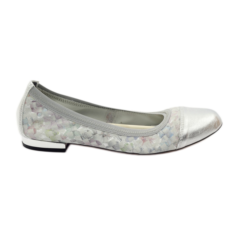 Women's ballerinas elastic Gamis 1402 gray grey multicolored 1