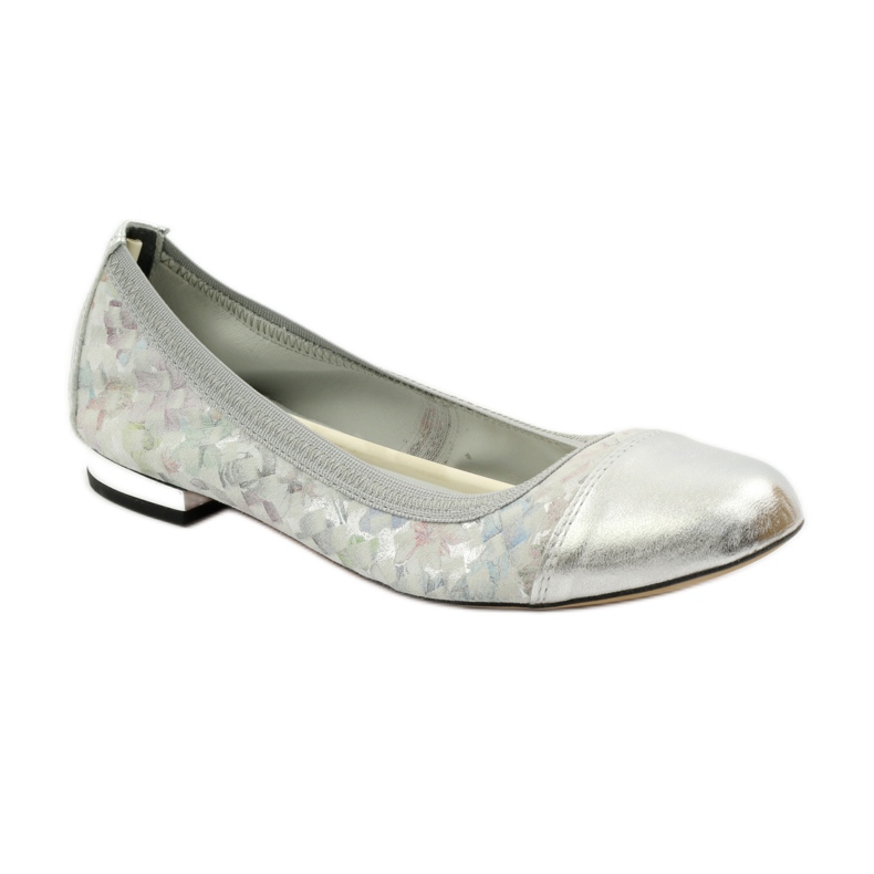 Women's ballerinas elastic Gamis 1402 gray grey multicolored 2