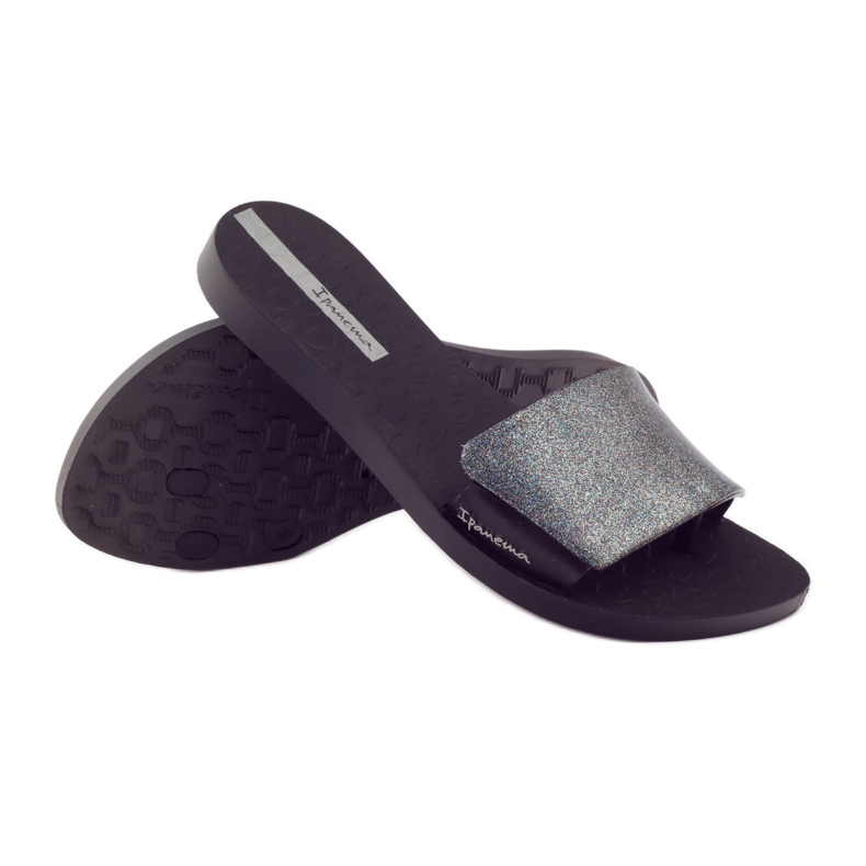 Ipanema pool slippers 26177 black glitter grey 3