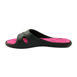 Rider 82214 gel pool slippers black pink 2