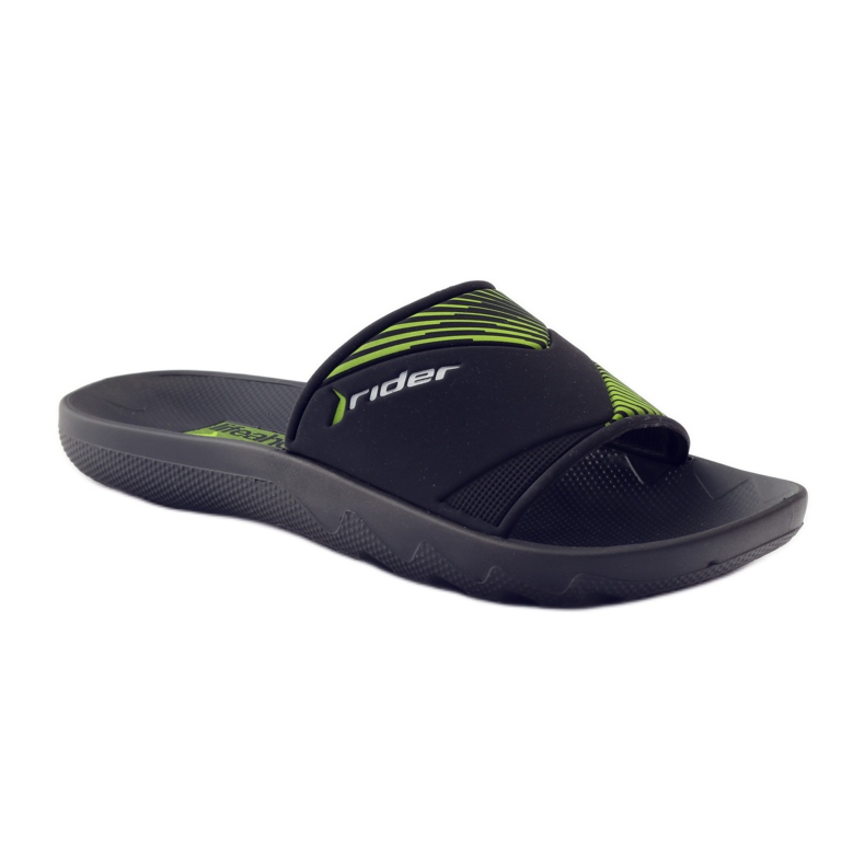 Rider 82325 pool slippers black green 1