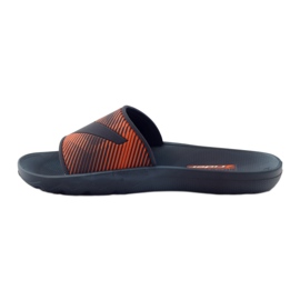 Rider navy blue leisure men's slippers orange 2 Rider navy blue leisure men's slippers orange 2