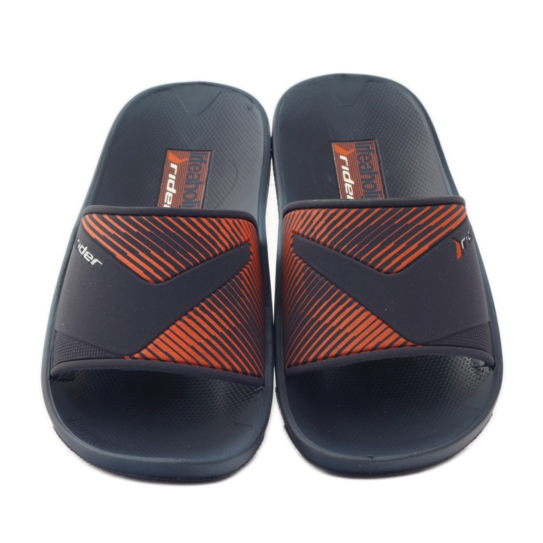 Rider navy blue leisure men's slippers orange 4 Rider navy blue leisure men's slippers orange 4