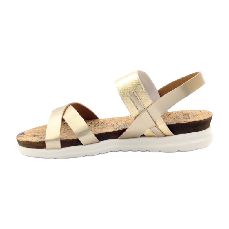 Women's sandals cork Big Star 274370 yellow 2