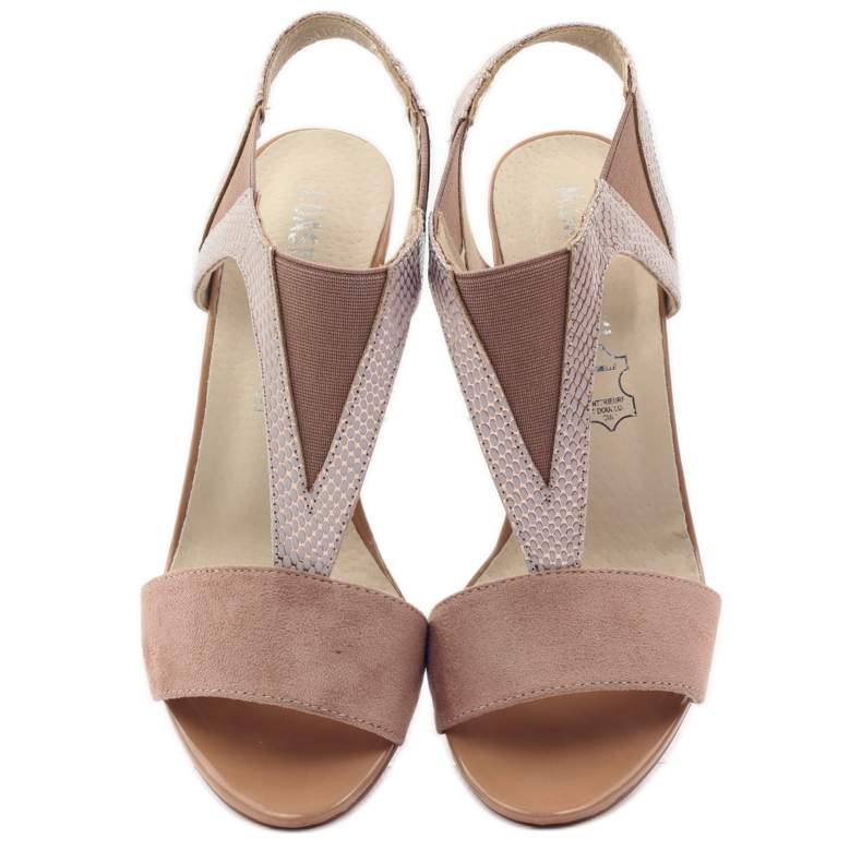 M.Daszyński Leather sandals Daszyński pink 4