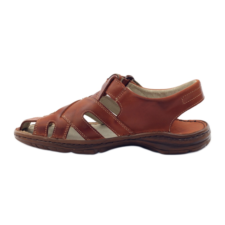Naszbut 052 brown men's sandals with velcro 2 Naszbut 052 brown men's sandals with velcro 2