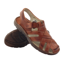 Naszbut 052 brown men's sandals with velcro 3 Naszbut 052 brown men's sandals with velcro 3