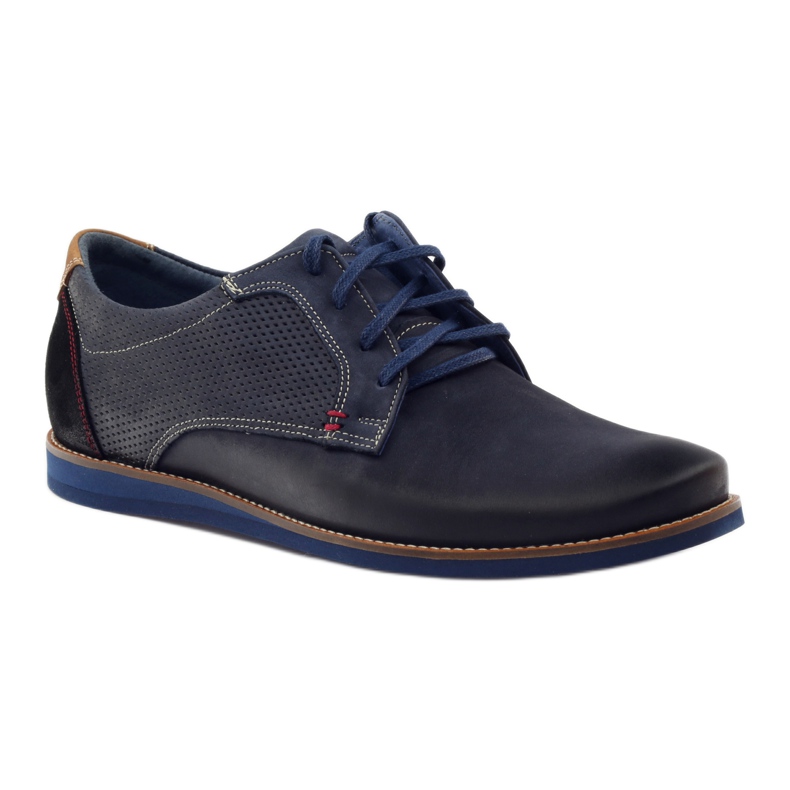 Casual men's shoe Nikopol 1657 navy blue 1