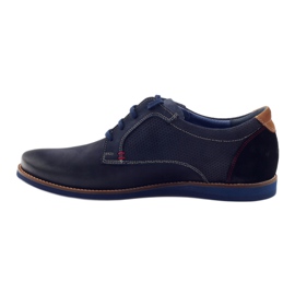 Casual men's shoe Nikopol 1657 navy blue 2