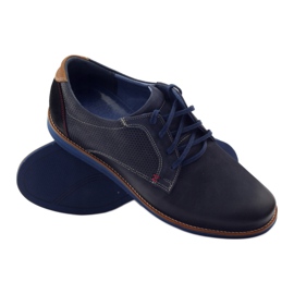 Casual men's shoe Nikopol 1657 navy blue 3