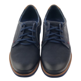Casual men's shoe Nikopol 1657 navy blue 4