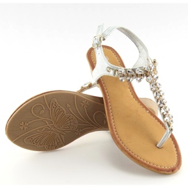 Silver flip-flops 9-59 Silver grey 1