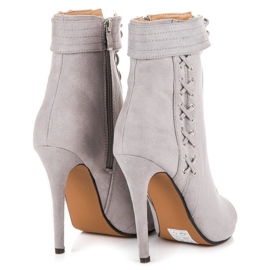 Seastar Tied open toe boots grey 1