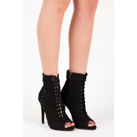 Seastar Tied Open Toe Boots black 1