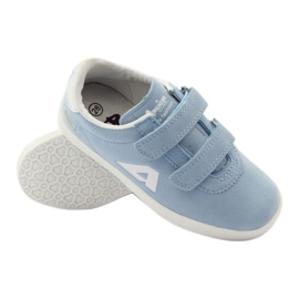 American Club Sports shoes, blue leather insole for Velcro 3