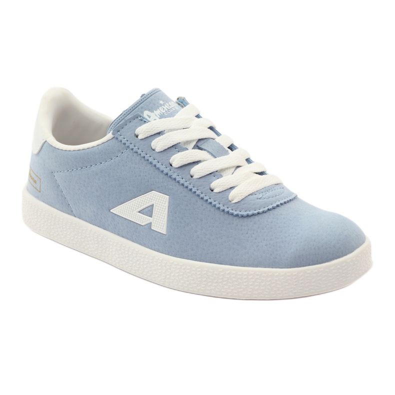 American Club American leather insole sports sneakers blue white 1 American Club American leather insole sports sneakers blue white 1