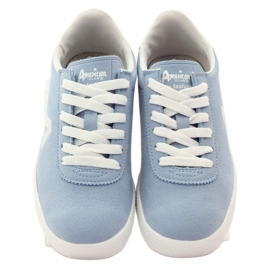 American Club American leather insole sports sneakers blue white 4