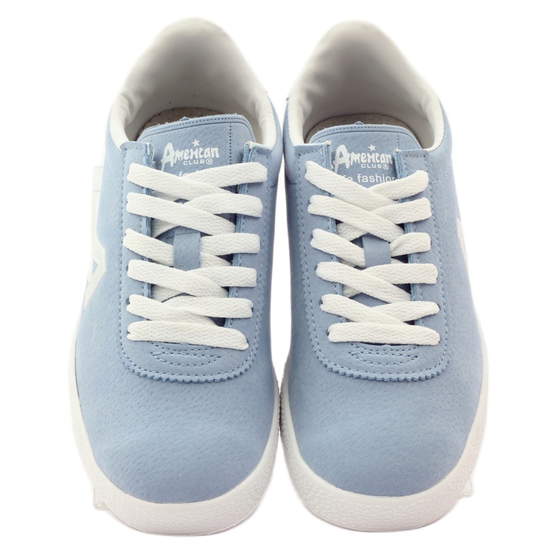 American Club American leather insole sports sneakers blue white 4
