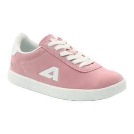 American Club American leather insole sports sneakers white pink 1 American Club American leather insole sports sneakers white pink 1
