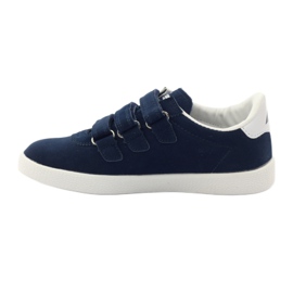 American Club Sporty American leather inlay navy blue white 2
