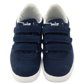 American Club Sporty American leather inlay navy blue white 4