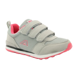 American Club American 9 sports shoes with leather insert pink grey 1