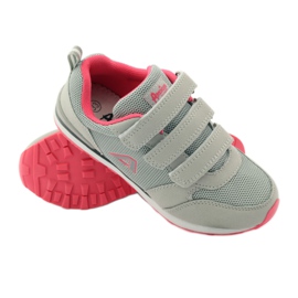 American Club American 9 sports shoes with leather insert pink grey 3