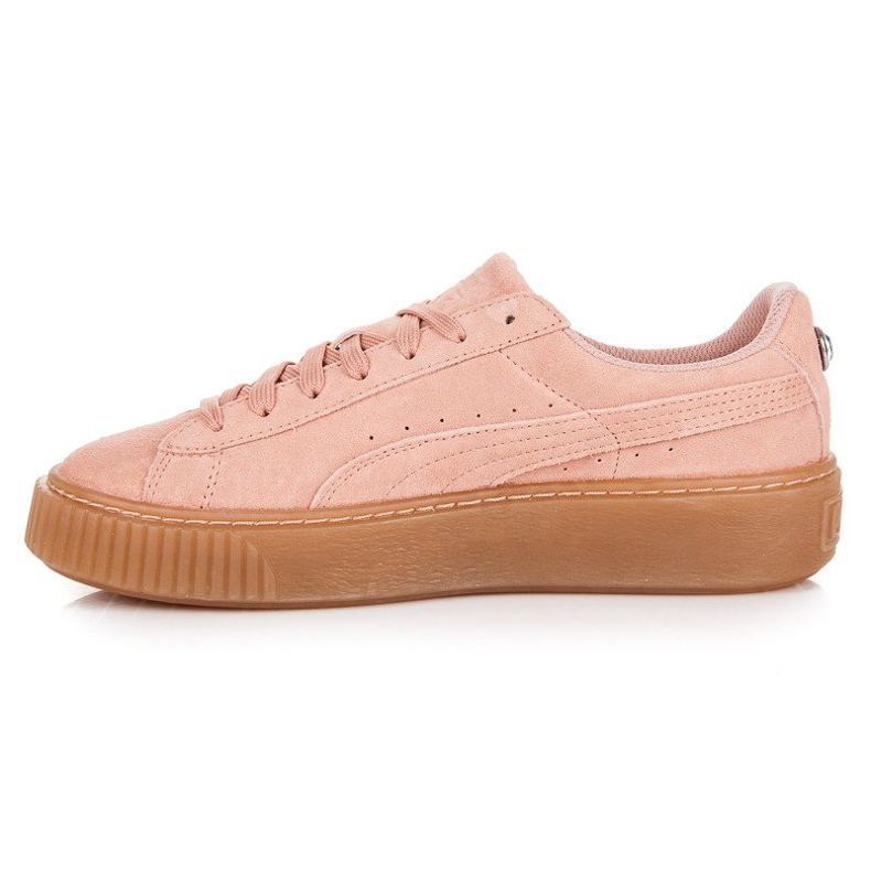 Puma suede platform jewel jr pink 1