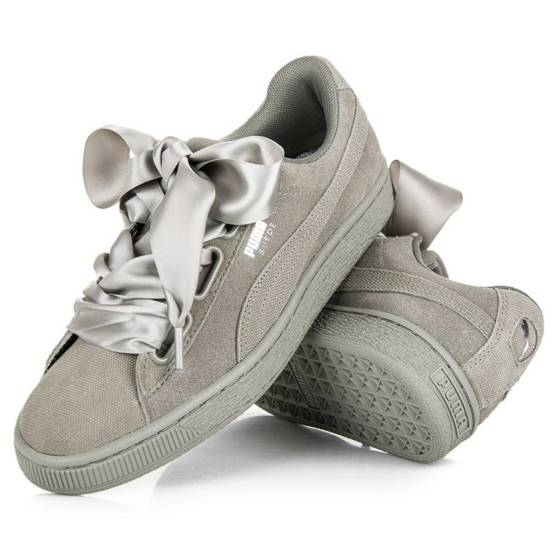 Puma Suede Heart Pebble WN`S grey 2