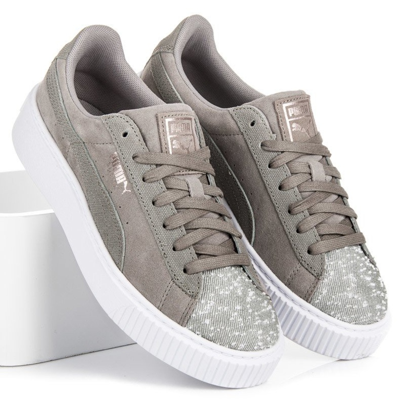 Puma Suede Platform Peblle WN`S grey 1