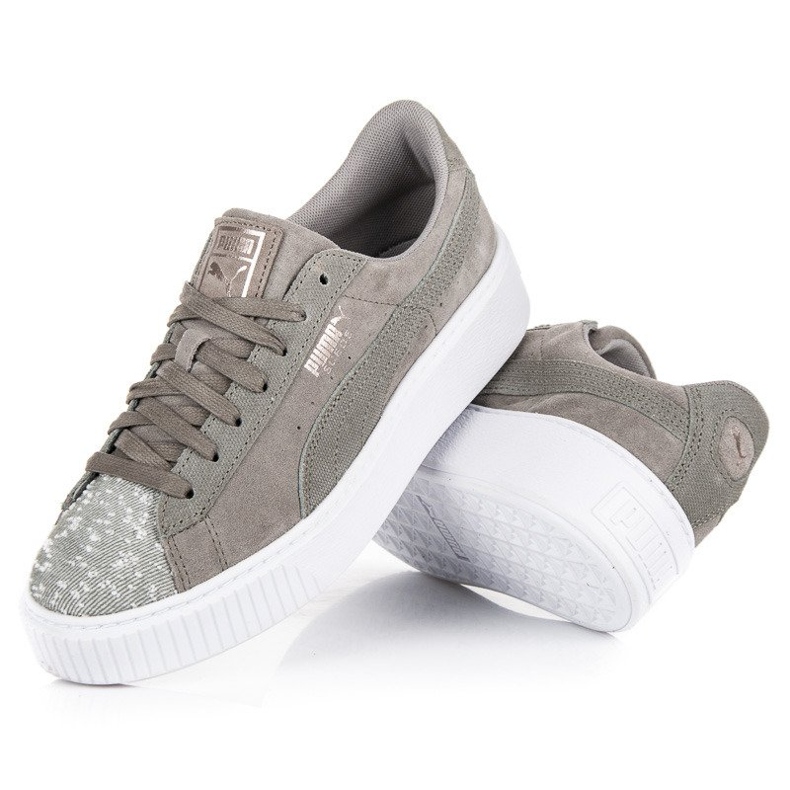 Puma Suede Platform Peblle WN`S grey 2