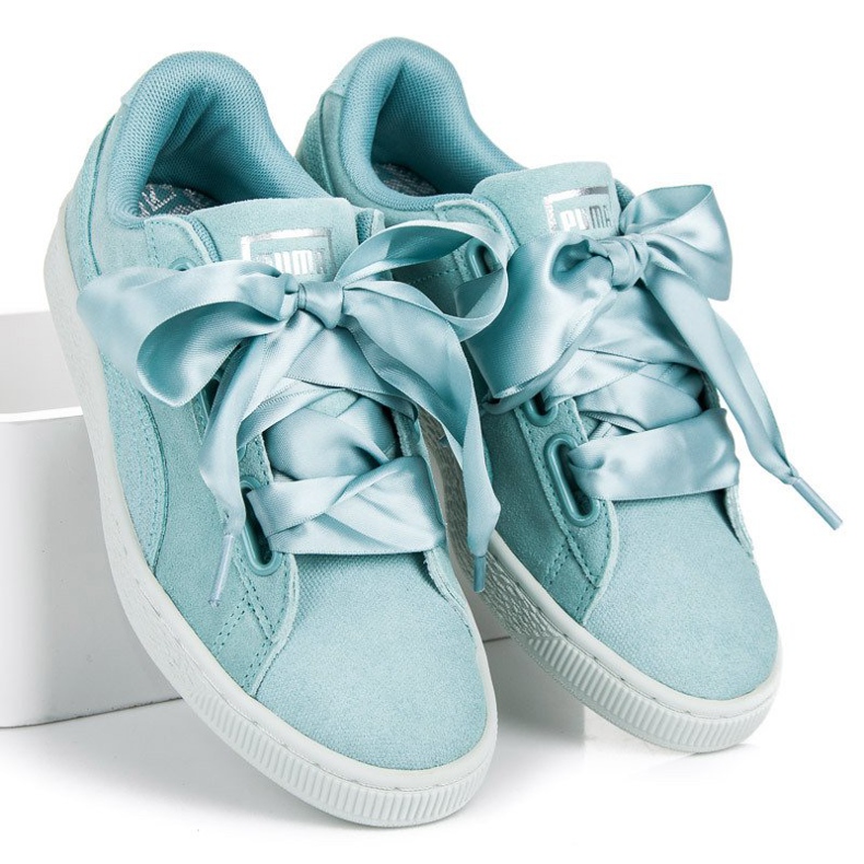 Puma Suede Heart Pebble WN`S blue 1