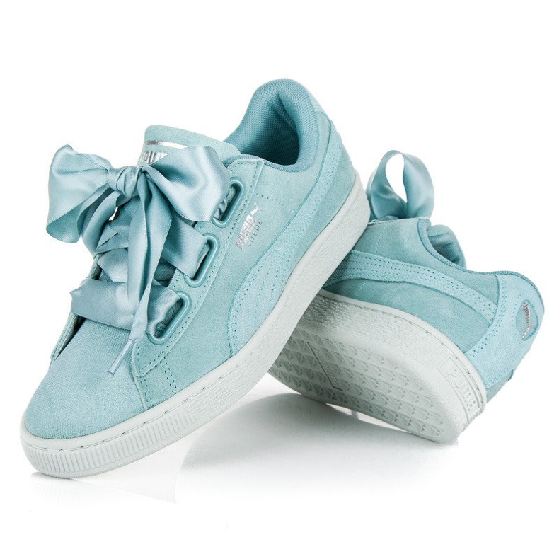 Puma Suede Heart Pebble WN`S blue 2